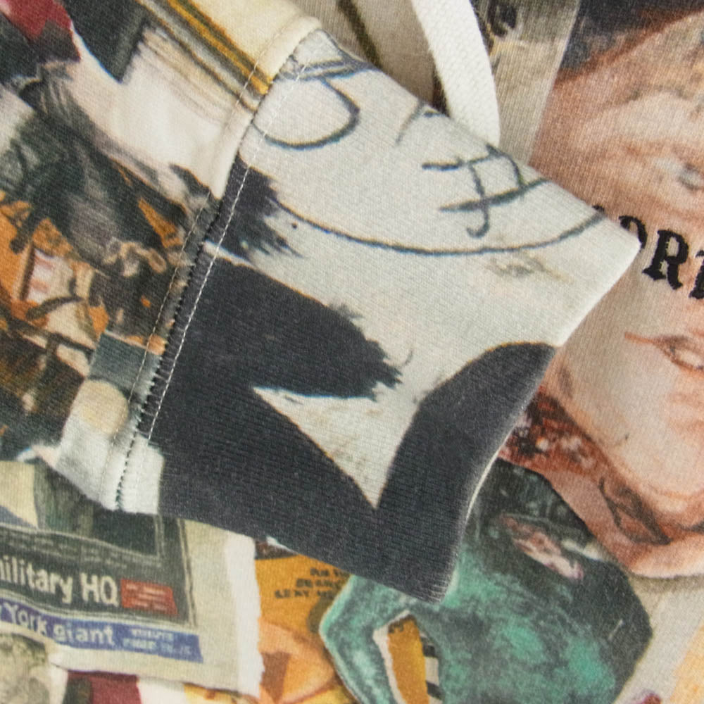 Supreme シュプリーム 21SS Dash's Wall Hooded Sweatshirt ダッシュズ ウォール フーデッド スウェット シャツ プルオーバー パーカー 総柄 マルチカラー M【中古】