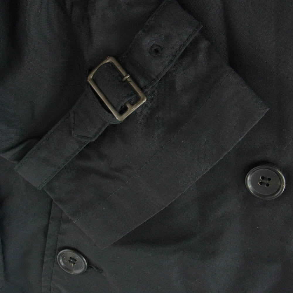 COMME des GARCONS HOMME コムデギャルソンオム AD2007 HT-C016 ナイロン トレンチコート ブラック系 S【中古】