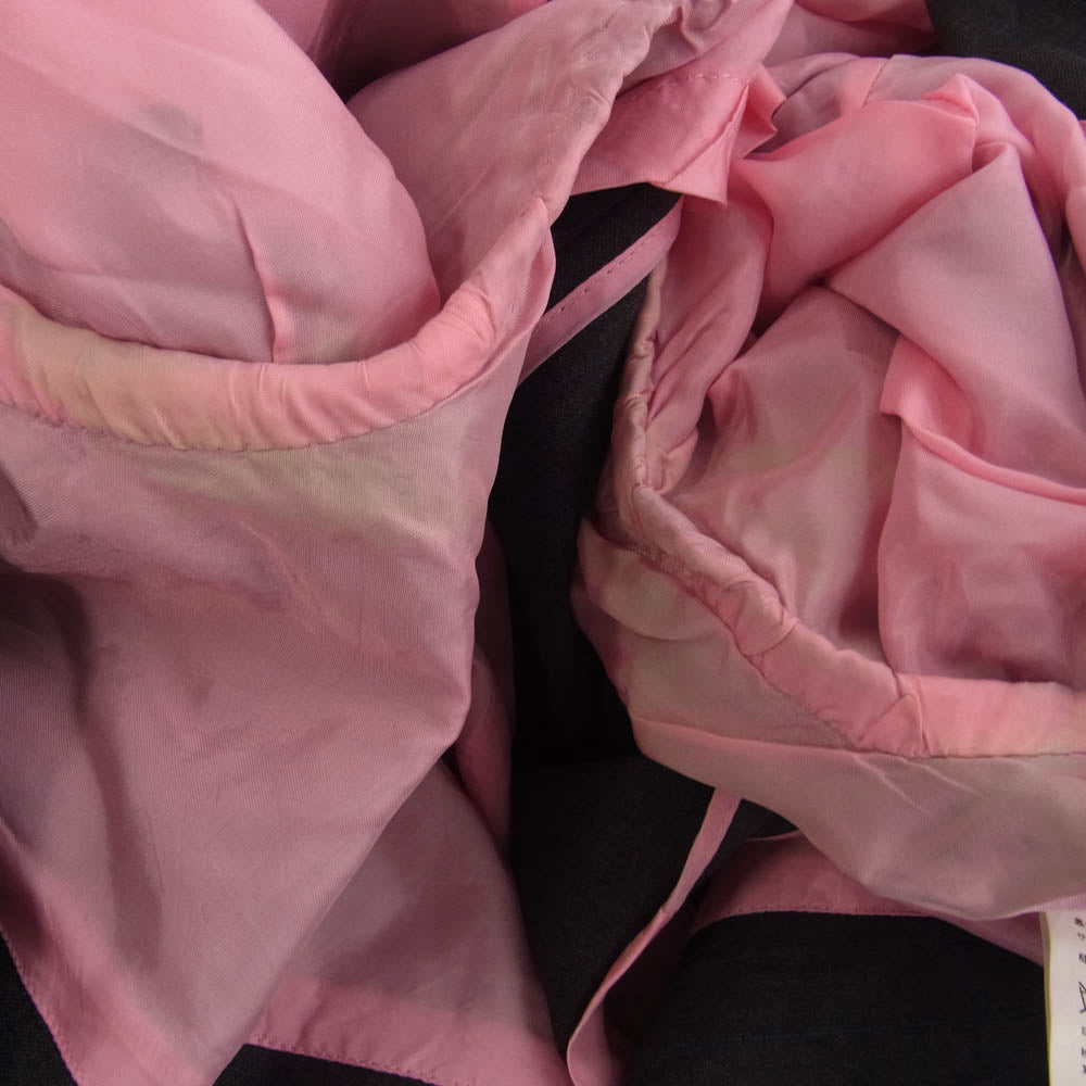 COMME des GARCONS HOMME PLUS コムデギャルソンオムプリュス AD2005 PO-J090 PO-P069 裏地ピンク 1Bテーラードジャケット スラックスパンツ スーツ セットアップ グレー系 ジャケット M/パンツ L【中古】