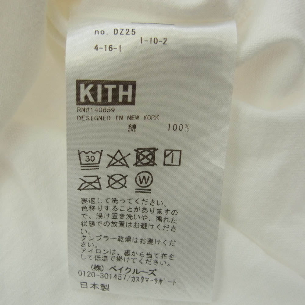 KITH キス 24SS 24-071-060-0078-1-0 Pray for Noto Tee ボックスロゴプリント 半袖 Tシャツ ホワイト系 XL【中古】
