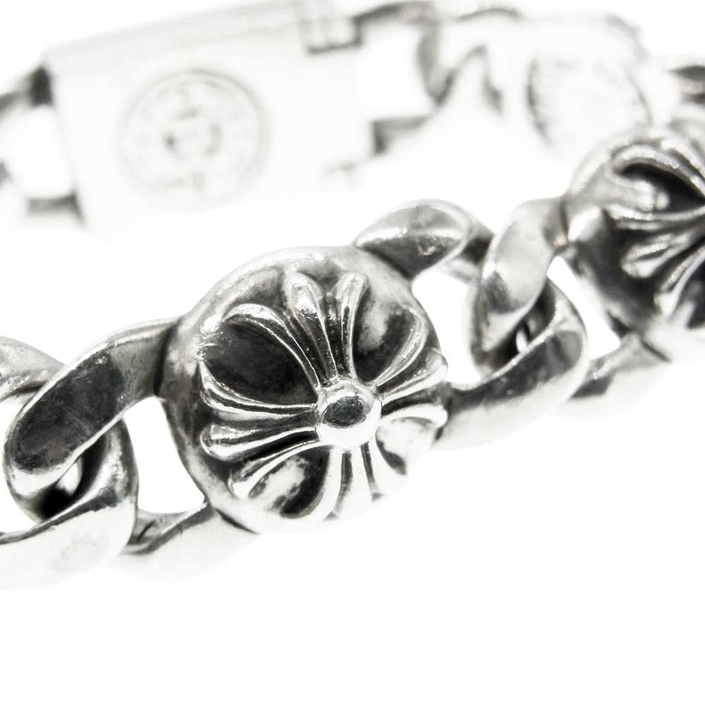 CHROME HEARTS クロムハーツ(原本無) SMALL CROSS LINK スモールクロスリンク 6LINK ブレスレット シルバー系【中古】