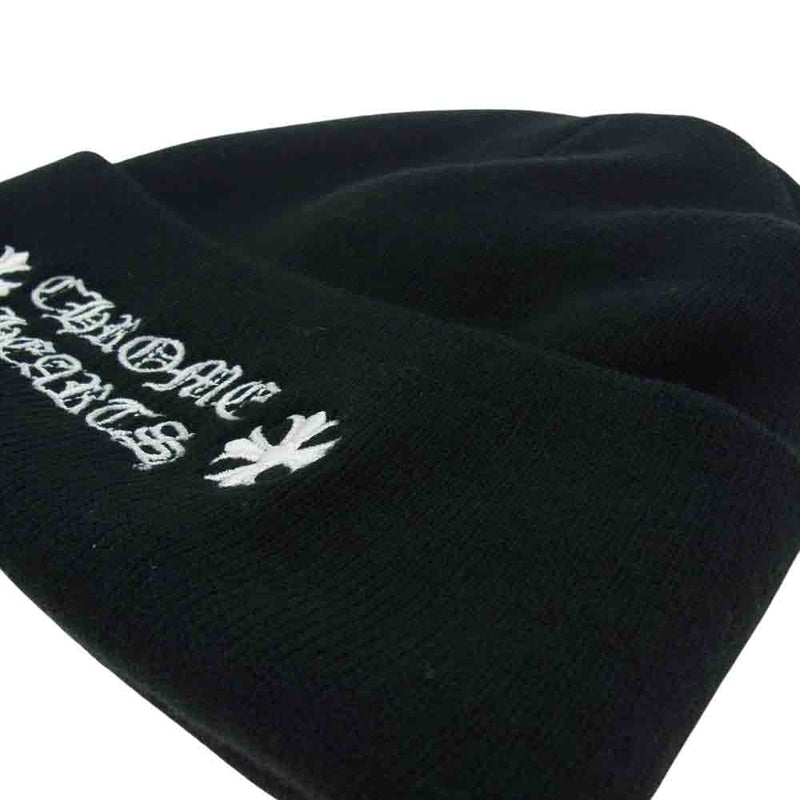 CHROME HEARTS クロムハーツ（原本無） 国内正規品 WOOL WATCH CAP ウール ワッチ キャップ CHプラス ニットキャップ  ビーニー ブラック系 OS【新古品】【未使用】【中古】