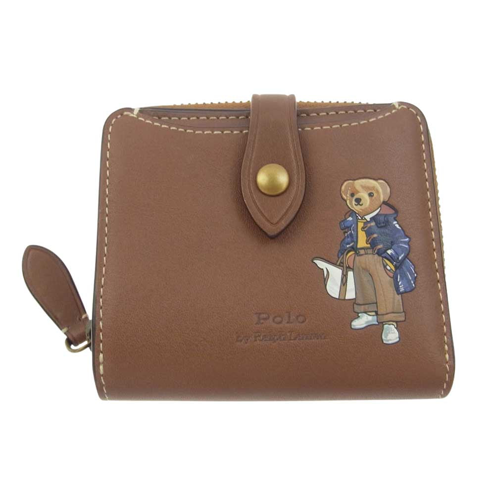 POLO RALPH LAUREN ポロ・ラルフローレン レザー ウォレット ポロベア