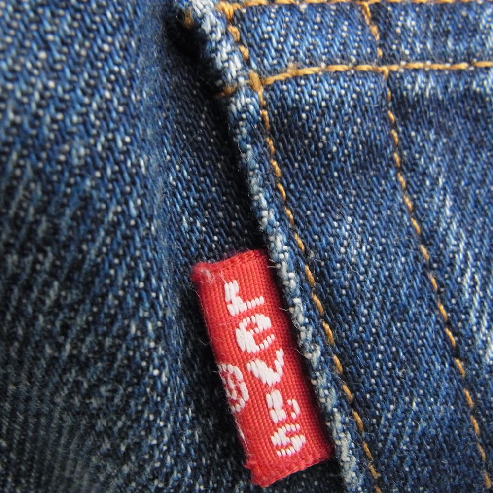 Levi's リーバイス 17804-0063 501CT レディース ボタンフライ カスタム&テーパード セルビッジコーンデニム ミッドユーズド デニム パンツ インディゴブルー系【中古】