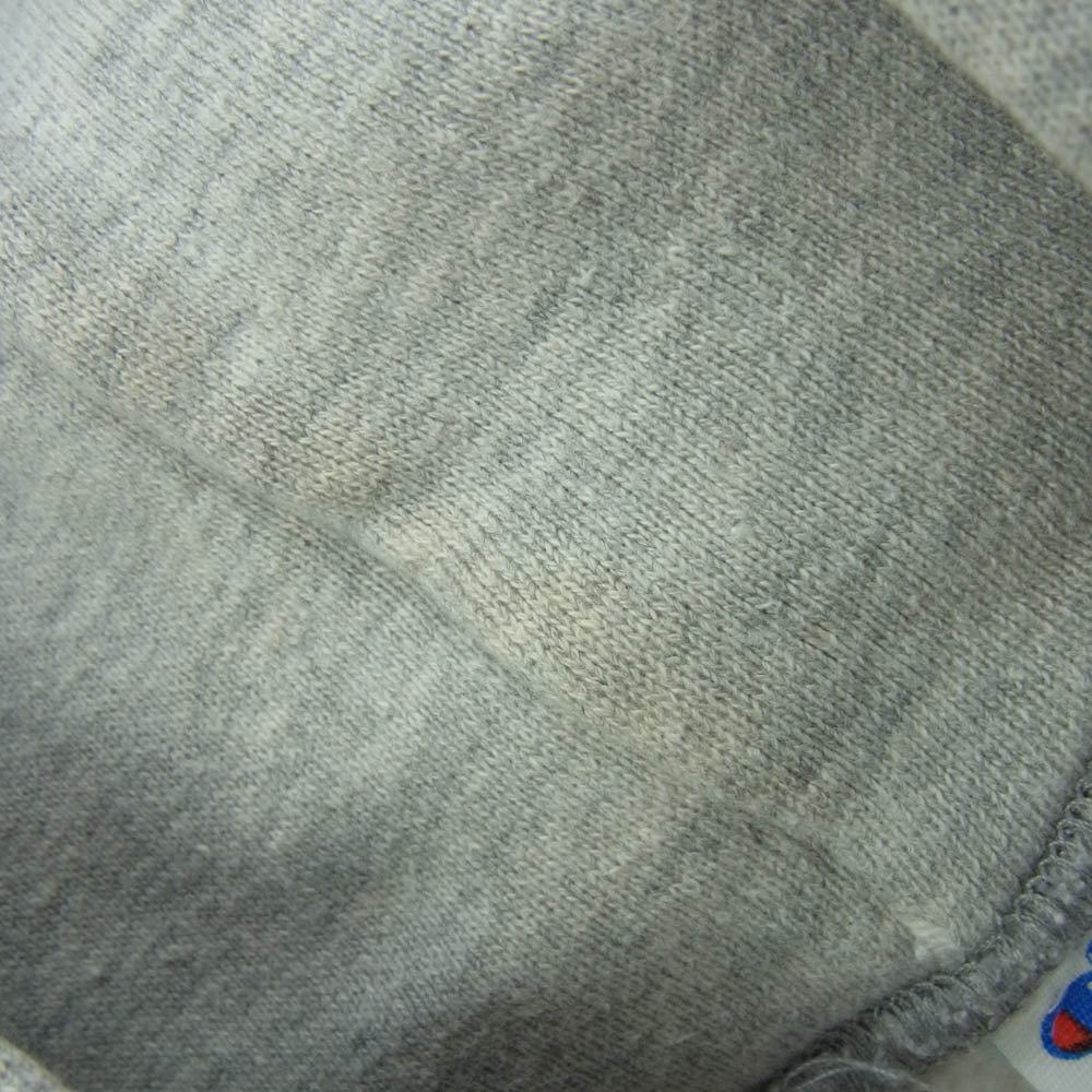 Champion チャンピオン 80s 90s トリコ プリント タグ REVERSE WEAVE MUHLENBERG 三段カレッジ ロゴ プリント プルオーバー スウェット パーカー グレー系 M【中古】