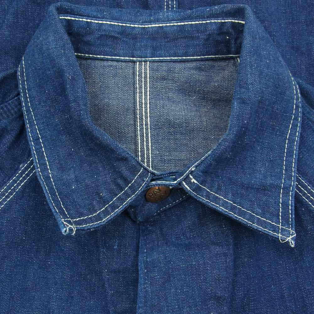 ペニーズ PAY DAY ペイデイ ヴィンテージ 50s デニム カバーオール ジャケット インディゴブルー系【中古】