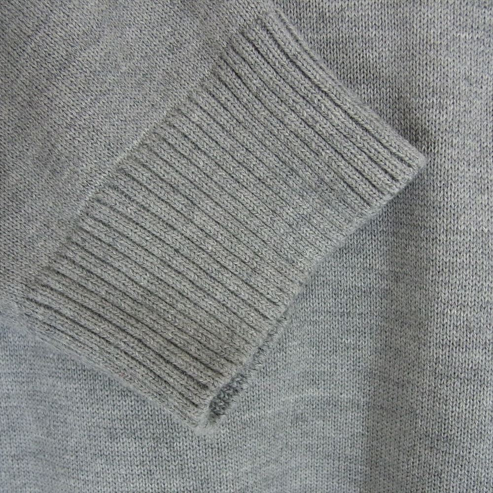 ATON エイトン 24AW KRAGCM0102 WOOL WASHI ウール和紙 クルーネック ニット セーター グレー系 06【中古】