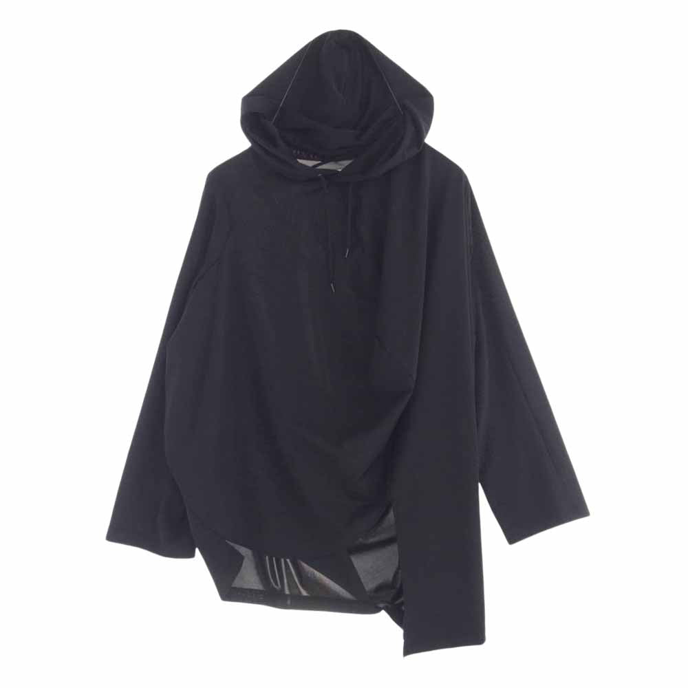 ANREALAGE アンリアレイジ 21SS HOME ボールフーディ 変形 パーカー ブラック系 46【中古】