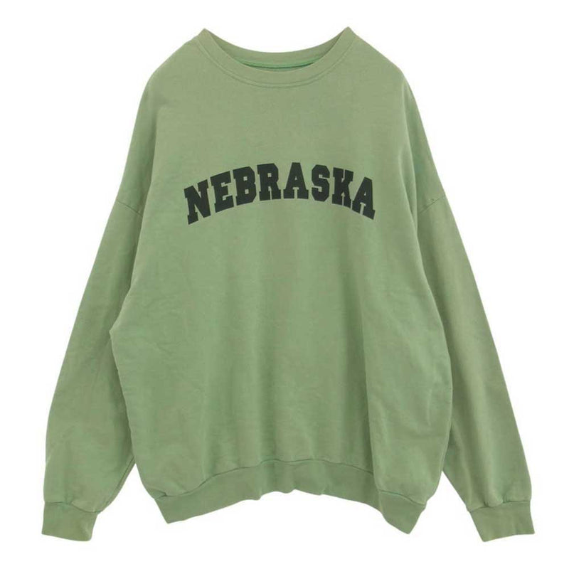 RAF SIMONS ラフシモンズ ARCHIVE REDUX NEBRASKA ネブラスカ ロゴ プリント スウェット グリーン系 2【中古】