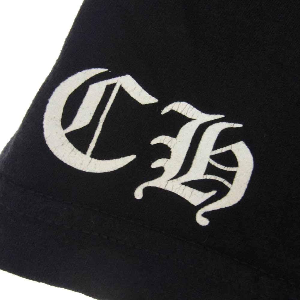 CHROME HEARTS クロムハーツ(原本無) ホースシュー トリプル セメタリークロス 半袖 ポケット Tシャツ ブラック系 L【中古】