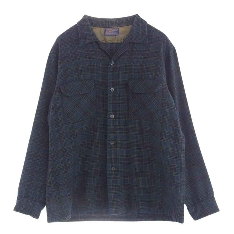 40s~ ギンガムチェックシャツ ナイロン 50s 60s 50s チェックオープンカラーシャツ 40s~ ギンガムチェックシャツ