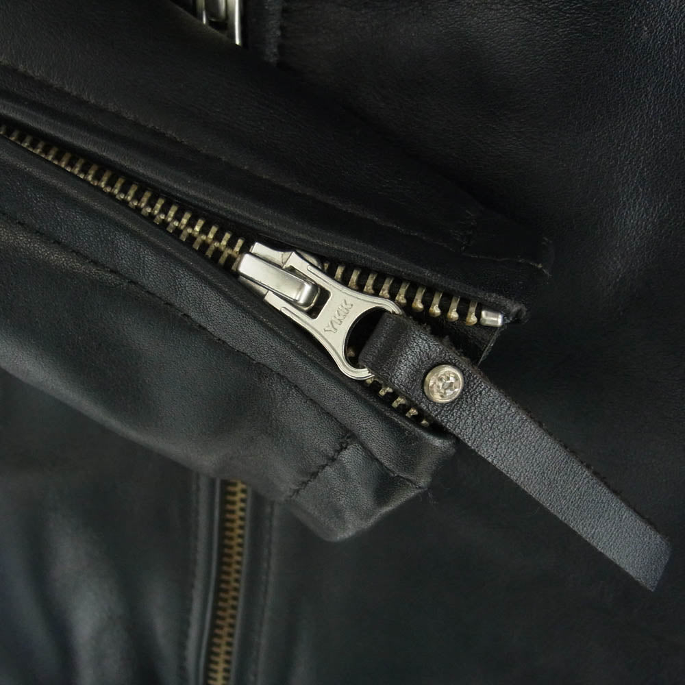 KADOYA カドヤ W4-447 ダブル ライダース ジャケット レザー ジャケット ブラック系 XS【中古】