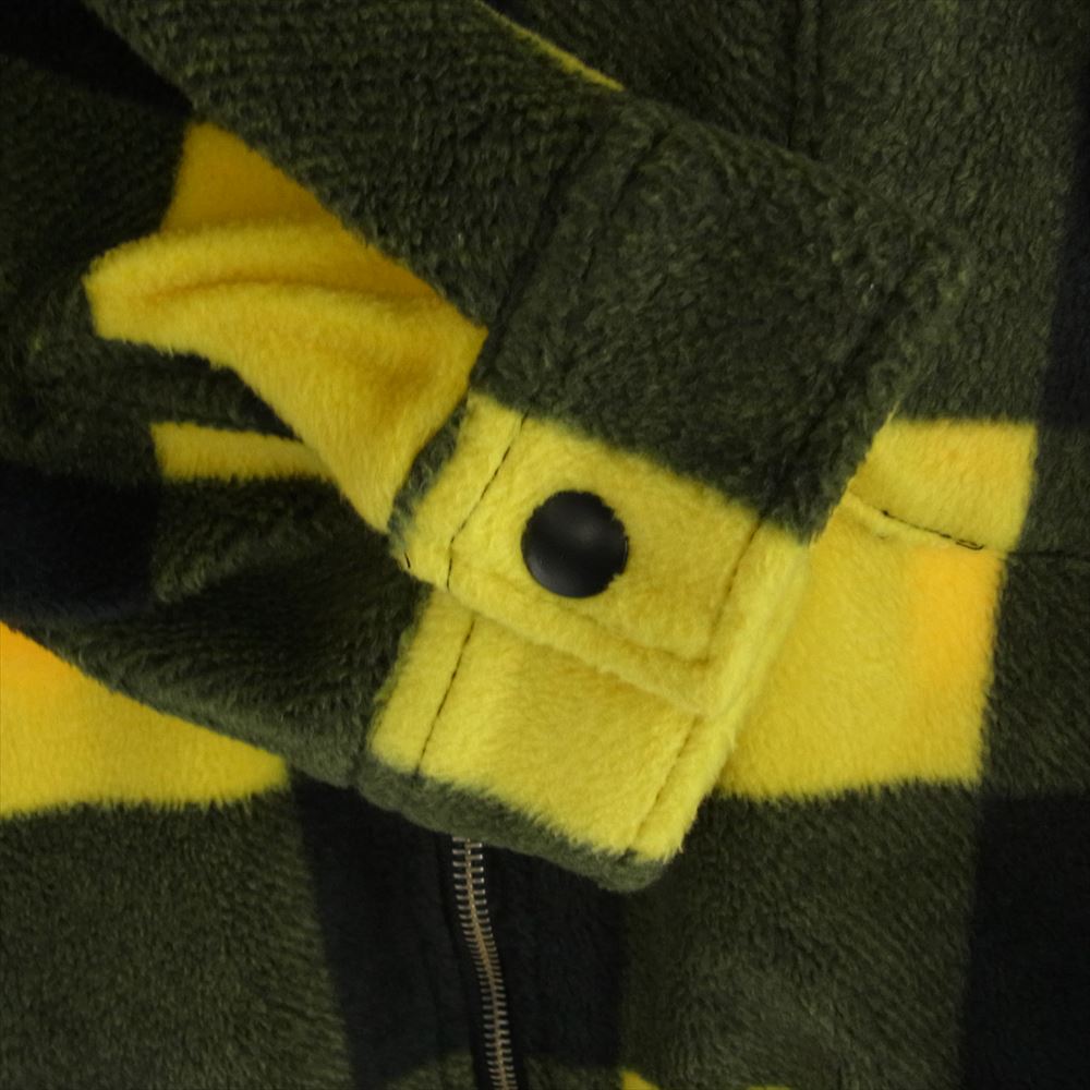 STUSSY ステューシー 118344 フリース ジップアップ ジャケット チェック柄 XL【中古】