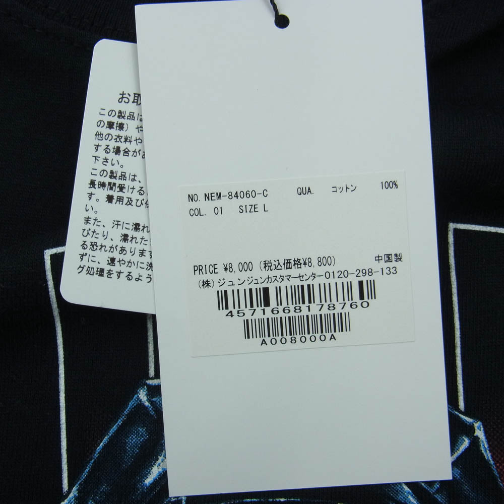 ネットフリックス 極悪女王 プリント Tシャツ ブラック系 L【新古品】【未使用】【中古】