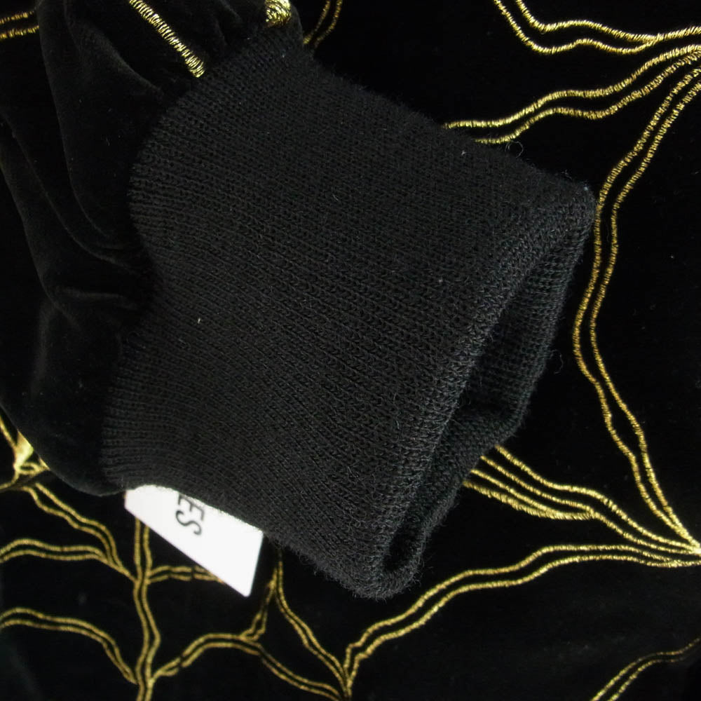 WACKO MARIA ワコマリア × WOLF'S HEAD ウルフズヘッド 虎 刺繍 総柄 スカジャン スーベニア ジャケット ブラック系 S【美品】【中古】