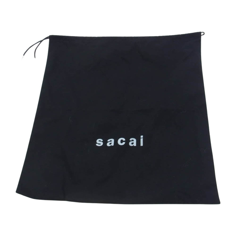Sacai サカイ Chelsea Boots レザー サイドゴア チェルシー ブーツ ブラック系 38【中古】