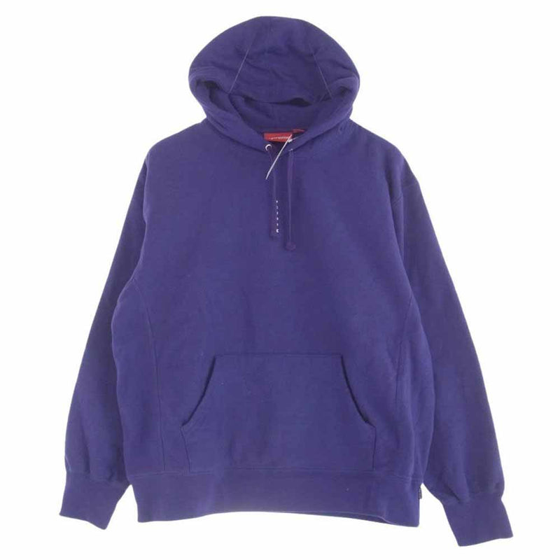 Supreme シュプリーム 20AW Micro Logo Hooded Sweatshirt マイクロ ロゴ フーディ プルオーバー パーカー  パープル系 M【中古】