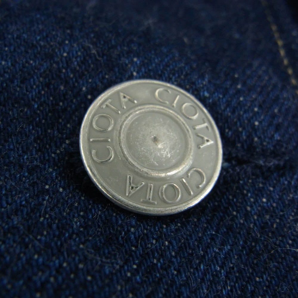 シオタ New Double Pocket Denim Jacket ニュー ダブルポケット デニムジャケット インディゴブルー系 44【中古】