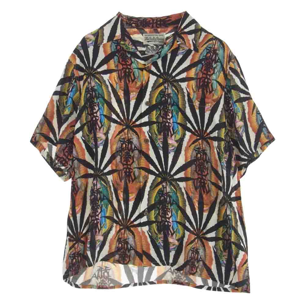 WACKO MARIA ワコマリア 舐達麻 HAWAIIAN SHIRT ハワイアン アロハシャツ 半袖 シャツ L 美品 中古 ブランド古着 LIFE