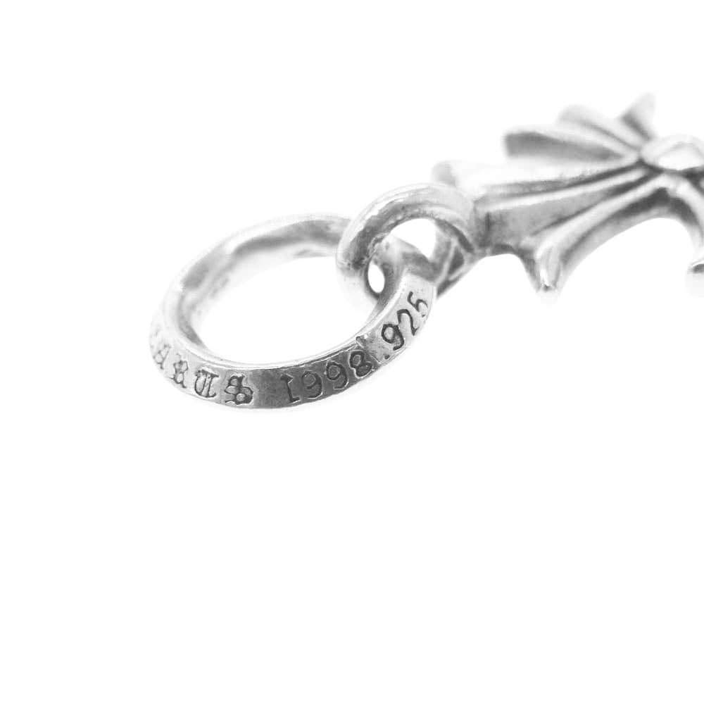 CHROME HEARTS クロムハーツ(原本無) TINY CH CROSS タイニー CHクロス チャーム ペンダントトップ シルバー系【中古】