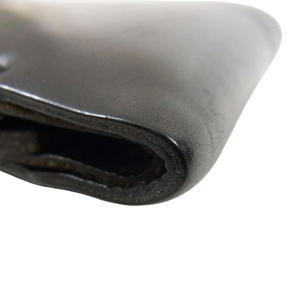 ワンズワーカー Half Wallet ハーフ ウォレット 二つ折り 財布 ブラック系【中古】