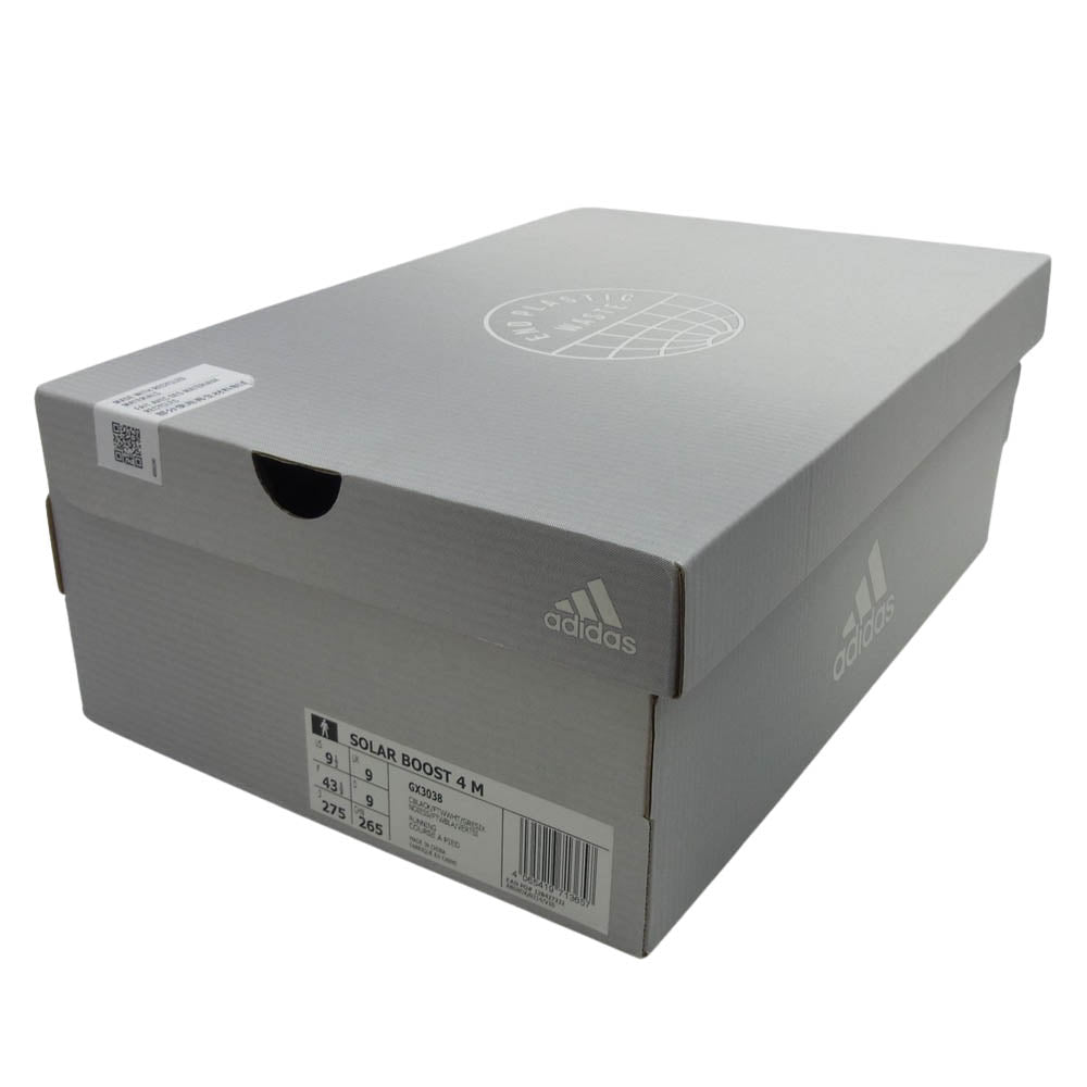 adidas アディダス GX3038 Solar Boost 4 Black White ソーラーブースト ランニングシューズ スニーカー ブラック系 27.5cm【新古品】【未使用】【中古】