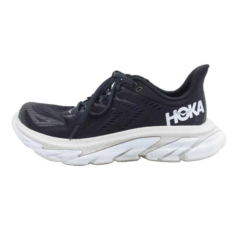 HOKA ONE ONE ホカ オネオネ 1110510-bwht CLIFTON EDGE クリフトン エッジ ローカット スニーカー ブラック系  25.5cm【中古】