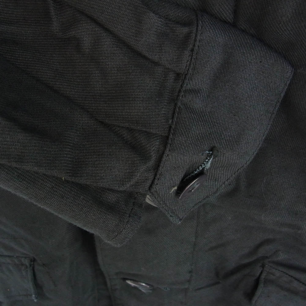 ミリタリー スウェーデン軍 M59 C 150 フィールドジャケット CIVILFORSVARETパッチ 黒染め ロンパース付き ダークネイビー系【中古】