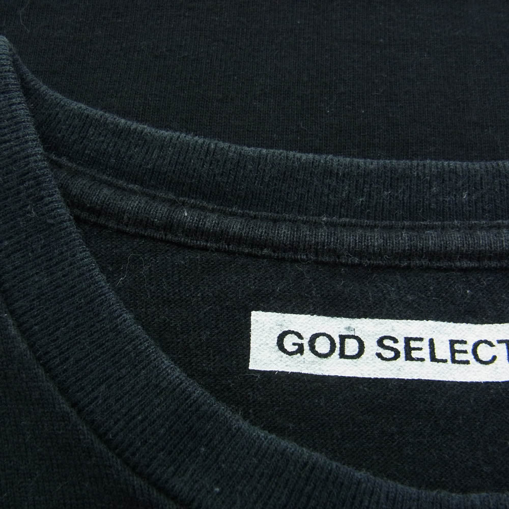 GOD SELECTION XXX ゴッドセレクション KATE MOSS Tee ケイトモス フォトプリント Tシャツ 半袖 ブラック ブラック系【中古】