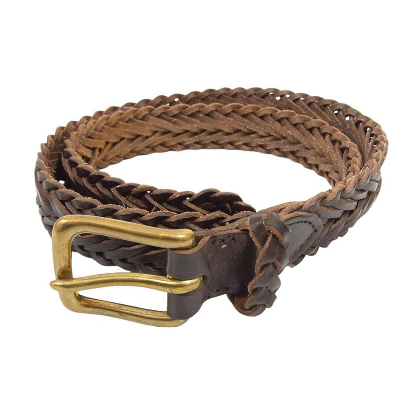 【希少】ホワイトハウスコックス レザー メッシュベルト 30 75 ブラウン WHITE HOUSE COX ホワイトハウスコックス レザー メッシュ ベルト