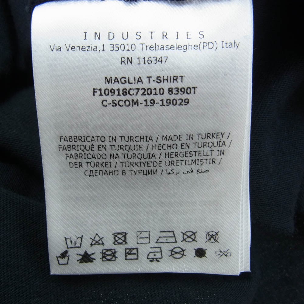 MONCLER モンクレール F10918C72010 MAGLIA T-SHIRT サイドロゴ 半袖 クルーネック Tシャツ ブラック系 M【中古】
