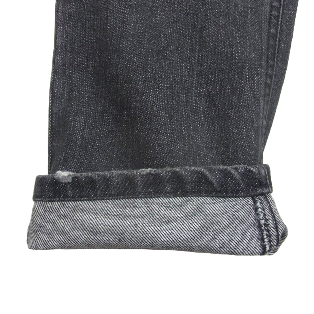 AMI PARIS アミパリス E17D01.640 AMI ALEXANDRE MATTIUSSI インディゴ スキニー デニム パンツ ブラック系 28【中古】