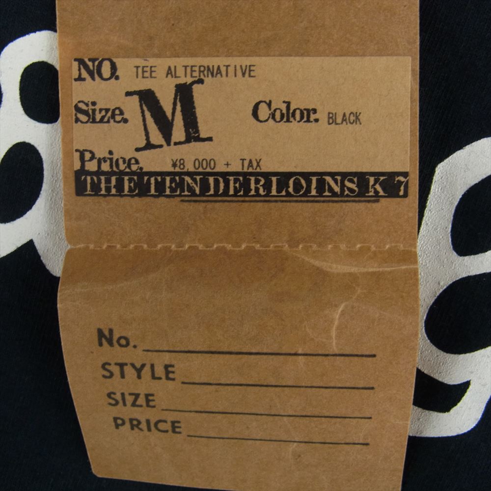 TENDERLOIN テンダーロイン 15SS T-TEE ALTERNATIVE Tシャツ 半袖 ブラック系 M【中古】