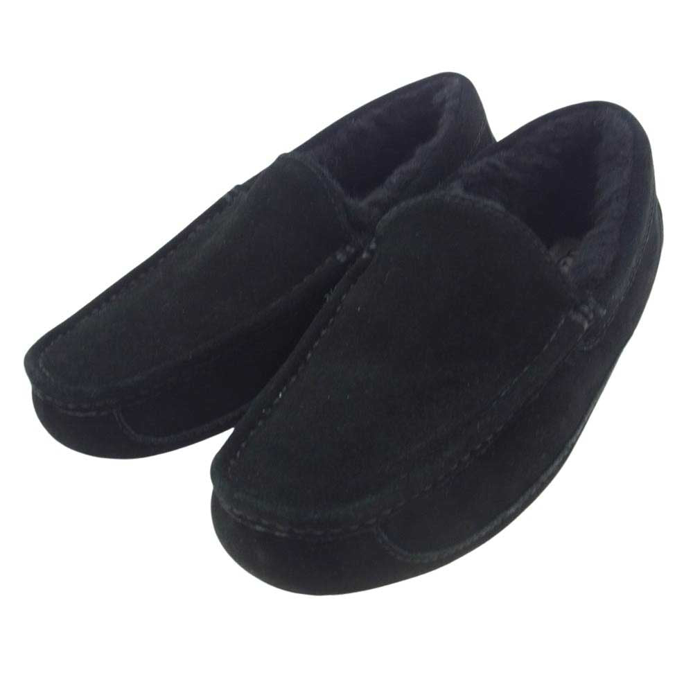 UGG アグ 1016493 Ascot アスコット モカシンシューズ ムートン ブーツ ブラック系 26cm【中古】 UGG アグ 1016493 Ascot アスコット モカシンシューズ ムートン ブーツ