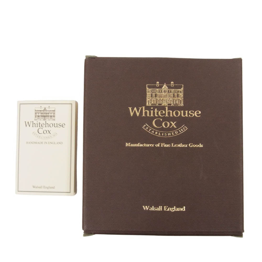 WHITE HOUSE COX ホワイトハウスコックス S7532 ブライドルレザー 二つ折り財布 コインウォレット コンパクトウォレット グリーン系【中古】