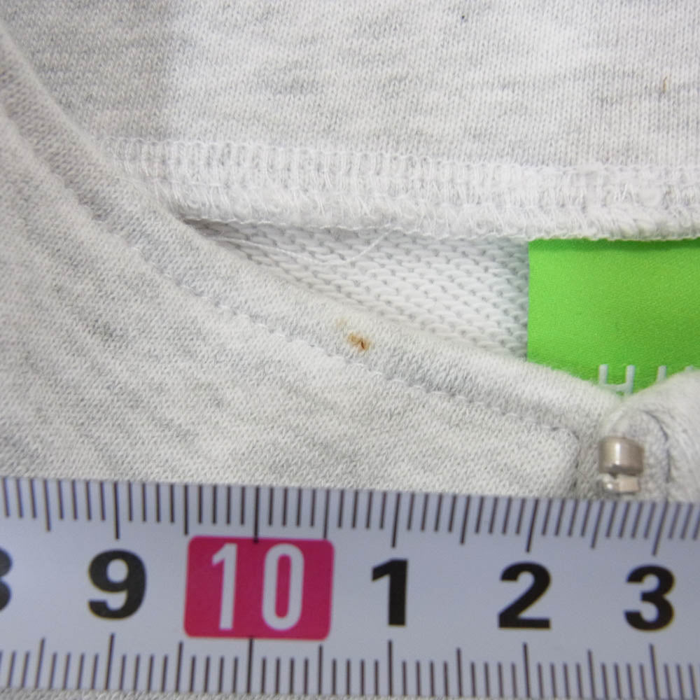 HUF ハフ 20周年限定 CONVERSION ZIP FLEECE コンバージョン ハーフジップ スウェット トレーナー グレー系 L【中古】