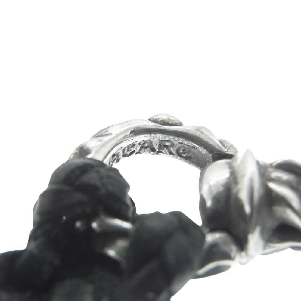 CHROME HEARTS クロムハーツ(原本無) CAMPANA CROSS SM カンパナクロス スモール レザーブレイド ペンダント ネックレス【中古】