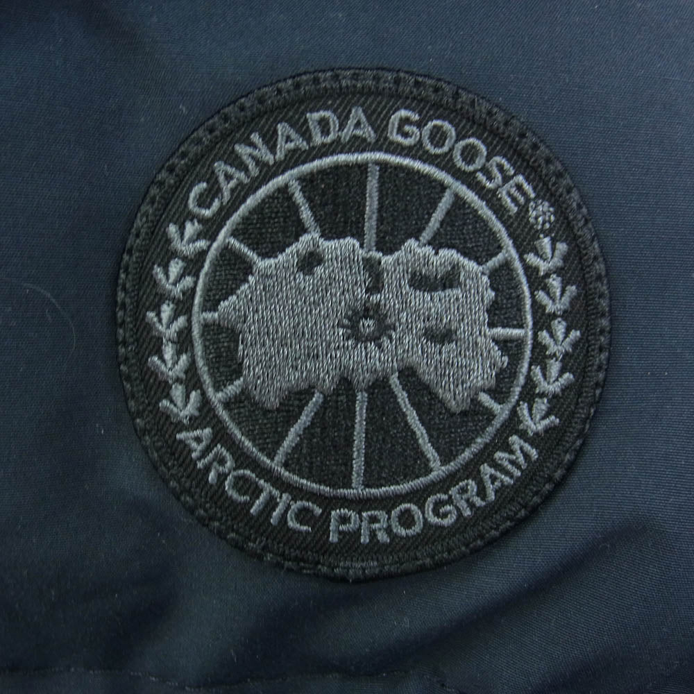CANADA GOOSE カナダグース 3802LB 国内正規品 サザビーリーグ BLACK LABEL ブラックレーベル SHELBURNE PARKA シェルバーン パーカー ダウン ジャケット ネイビー系 XS【中古】