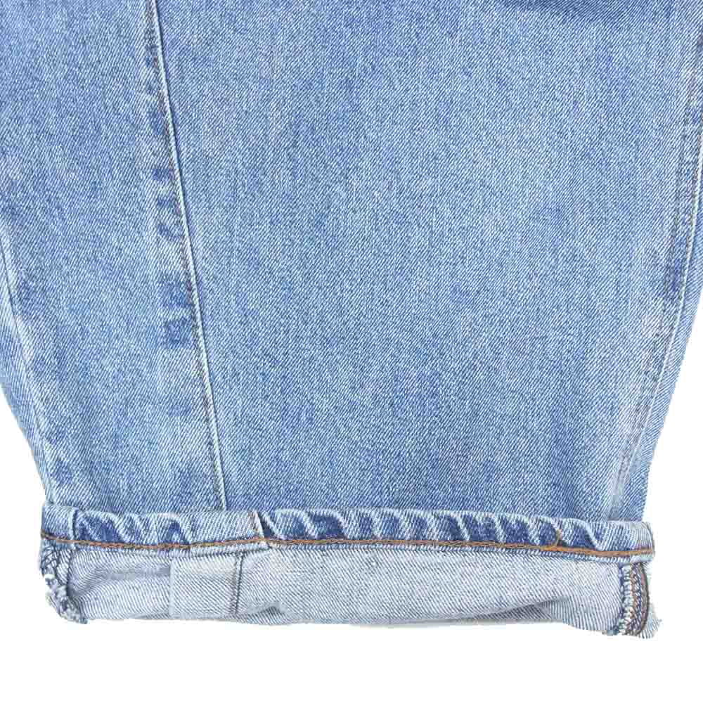 サムシング WIDE HIGHRISE デニム ジーンズ バルーン ワイド パンツ インディゴブルー系 S【中古】