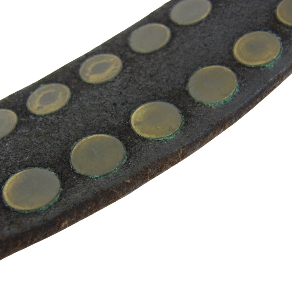 Yohji Yamamoto POUR HOMME ヨウジヤマモトプールオム スタッズ ベルト ブラック系【中古】