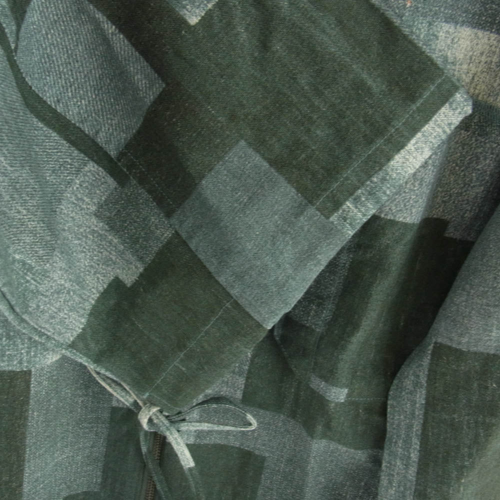 ヒューミス 18SS M-SH902 DEFORMATION HIPPIE SHIRT ディフォメーション ヒッピーシャツ ブルゾン グリーン系 S【新古品】【未使用】【中古】