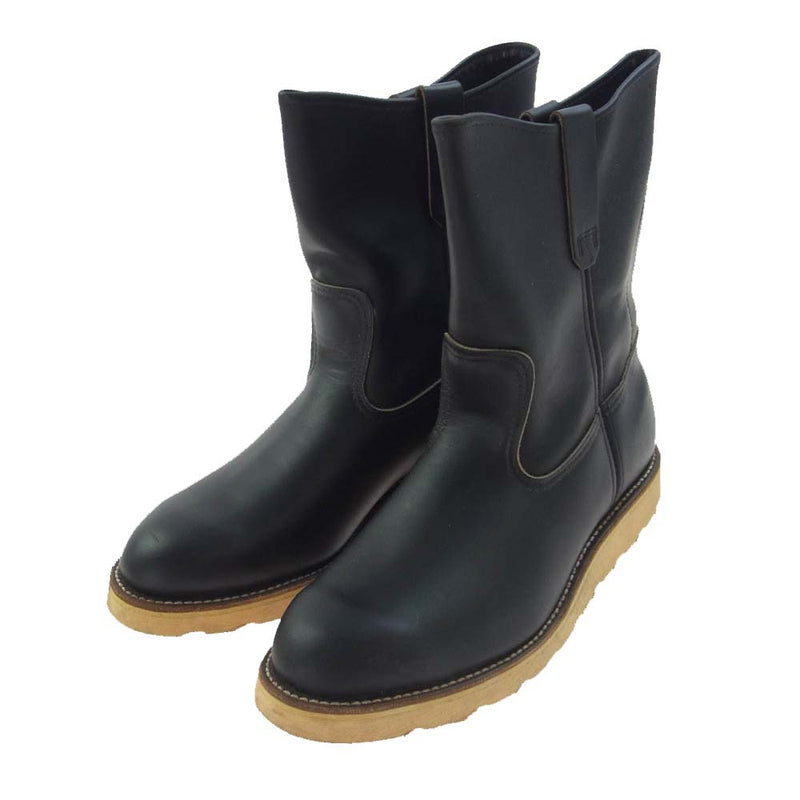 人気 レッドウィング ペコスブーツ 黒 クロームレザー USA製 8169 美品 レッドウィング ペコス REDWING PECOS 8169 ブラック