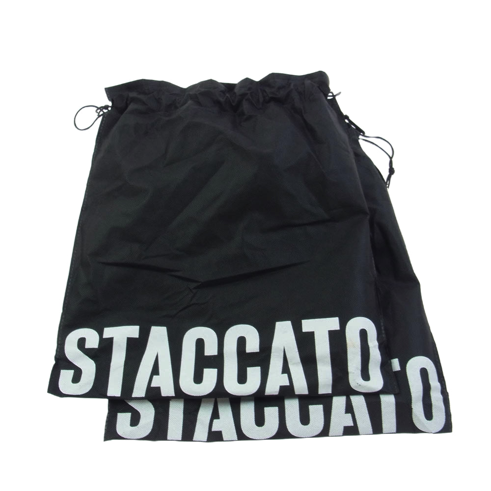 スタッカート アイムマットチャンキーソールブーツ ブラック系 24.0cm【極上美品】【中古】