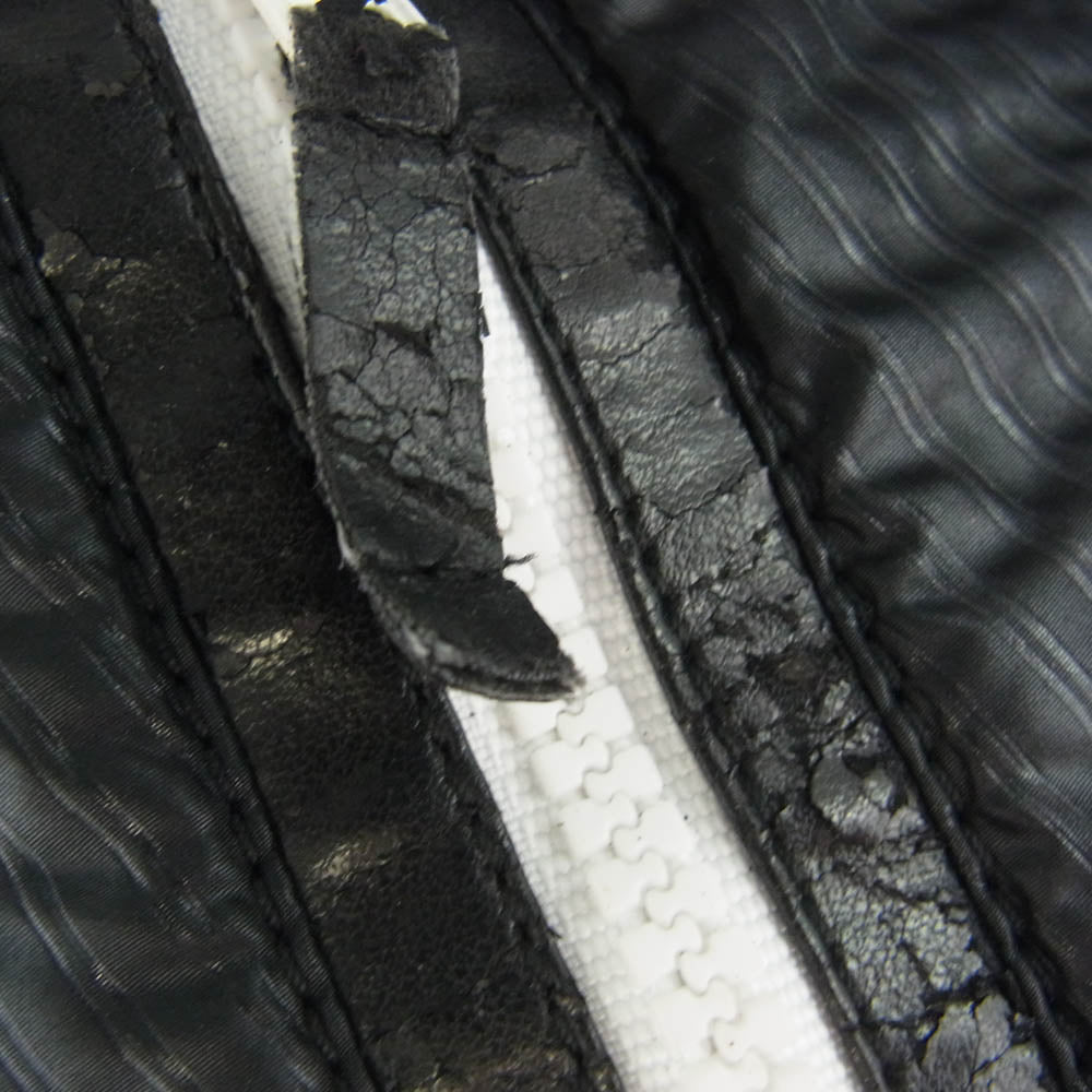 Emporio Armani エンポリオ・アルマーニ EMILE LINE ナイロン フルジップ パーカー ジャケット ブラック系 50【中古】