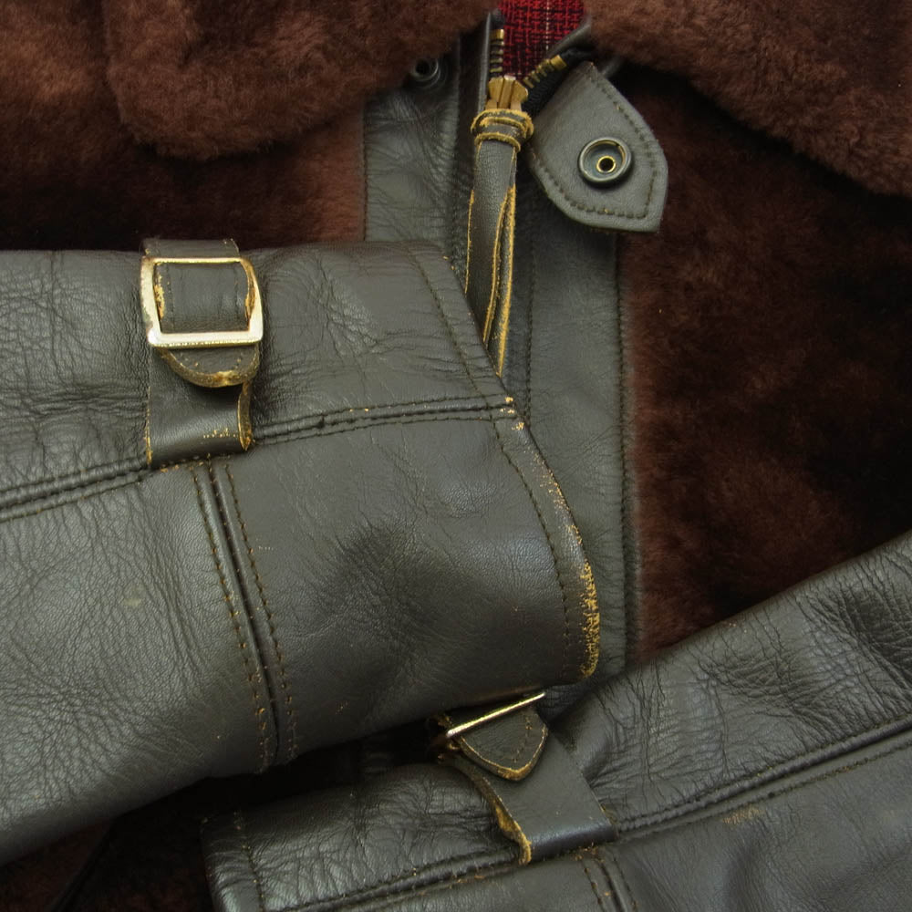 INDIAN MOTOCYCLE インディアン モトサイクル M87047 インディアンモーターサイクル グリズリー ジャケット 熊ジャン ホースハイド 36inch ブラウン系 36【中古】