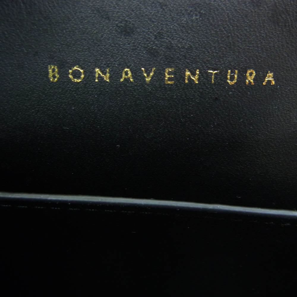 BONAVENTURA ボナベンチュラ コスメティックポーチ シュリンク レザー ポーチ ベージュ系【中古】