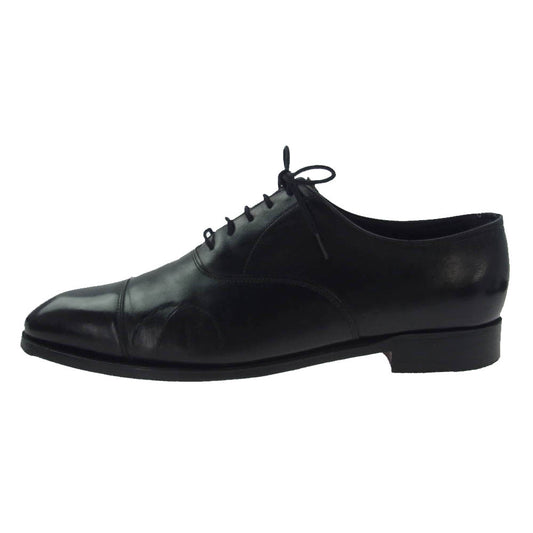 John Lobb ジョンロブ 67147 CITY II シティ2 71/2E レザー シューズ ※補修有 ブラック系 UK7.5E【中古】