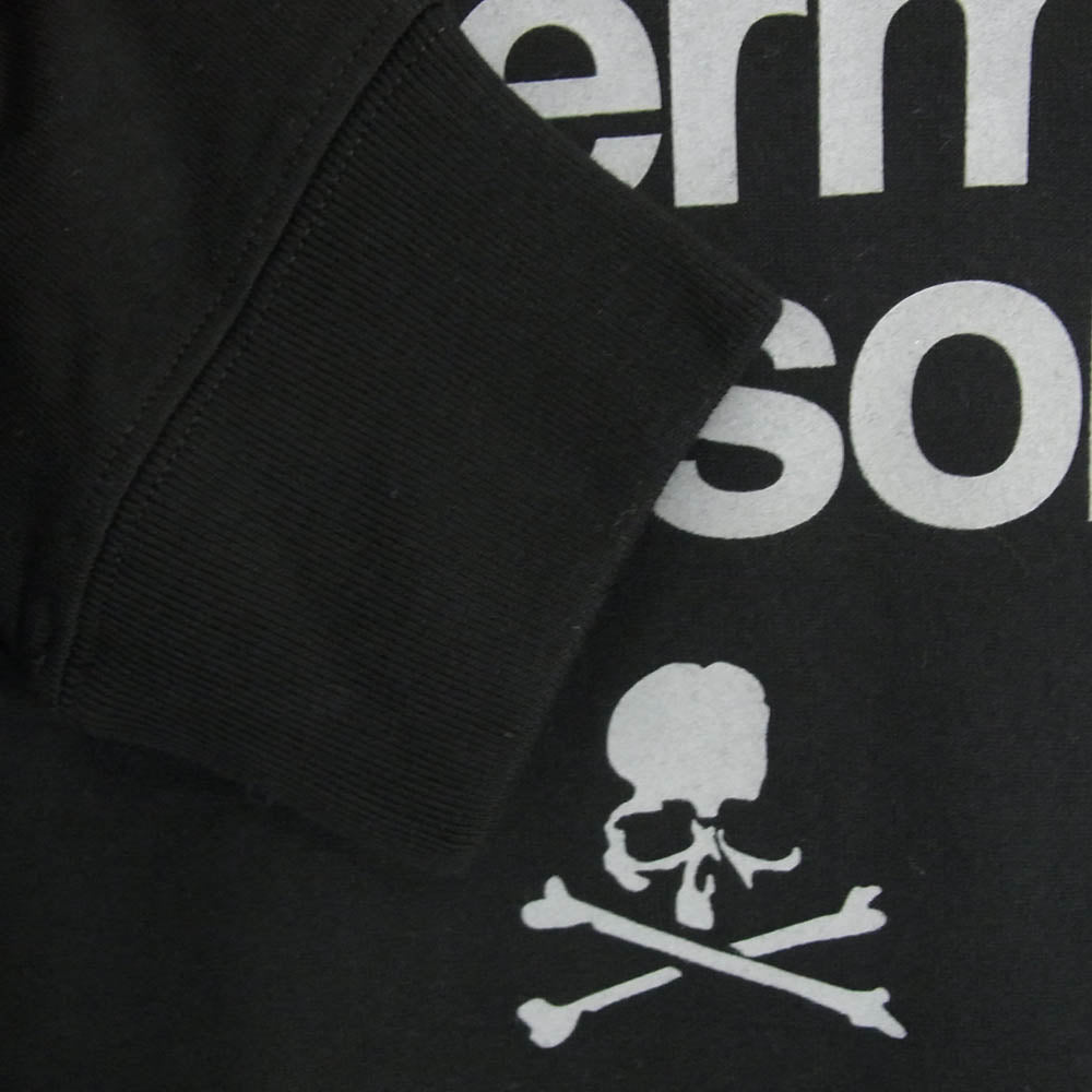 mastermind JAPAN マスターマインドジャパン MMWV24A1003 VANSON BONE L/S TEE バンソン ボーンプリント ロゴプリント 長袖 Tシャツ ロンT ブラック系 L【新古品】【未使用】【中古】