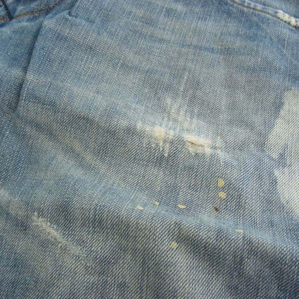 DIESEL ディーゼル DARRONレザーパッチ付 デニム パンツ インディゴブルー系 w30【中古】