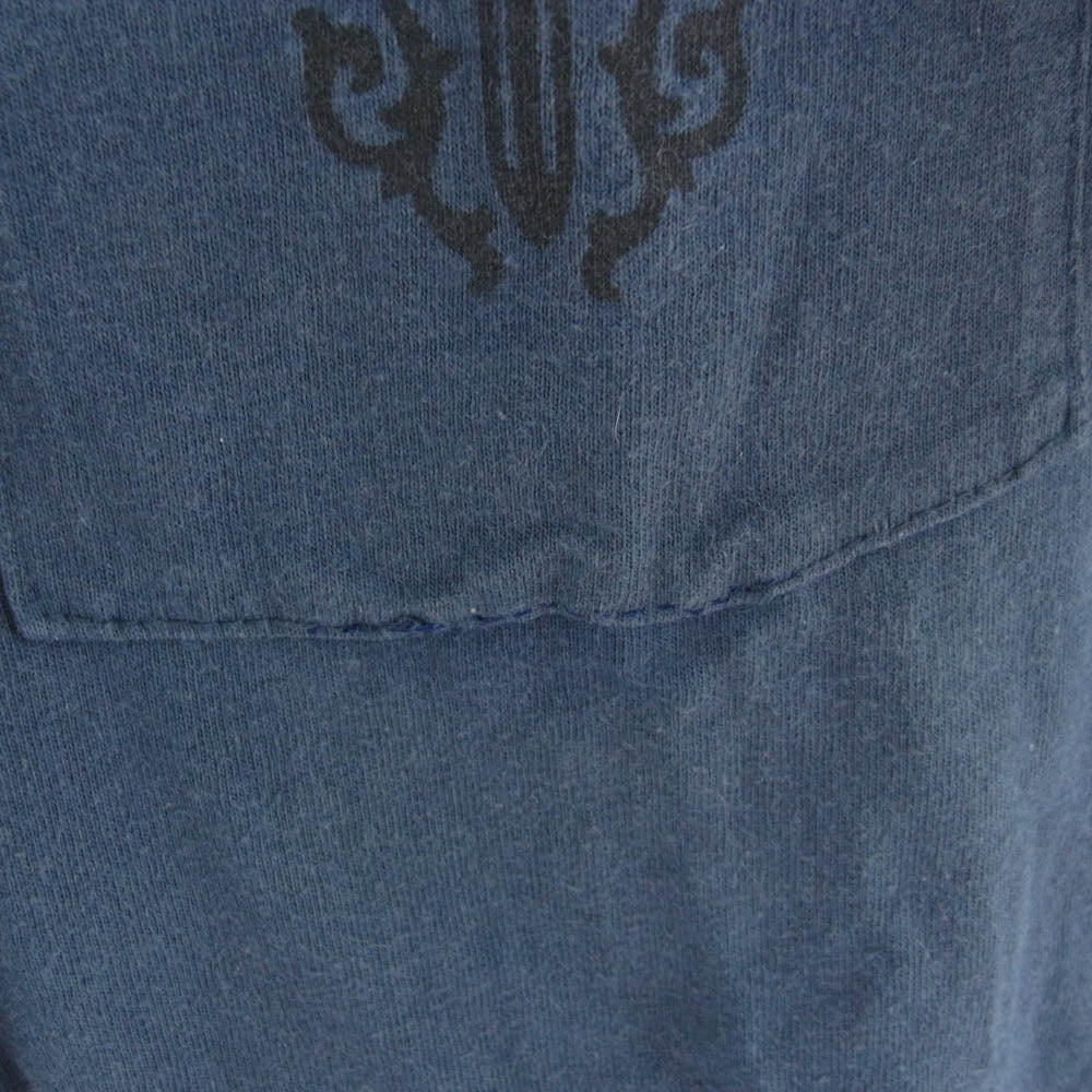 CHROME HEARTS クロムハーツ(原本無) 1ポケット ダガー プリント 半袖 Tシャツ M ネイビー系 M【中古】